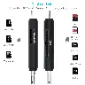 USB 3.0 Type-C SD and TF Card Reader – Black