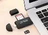 USB 3.0 Type-C SD and TF Card Reader – Black