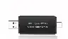 USB 3.0 Type-C SD and TF Card Reader – Black
