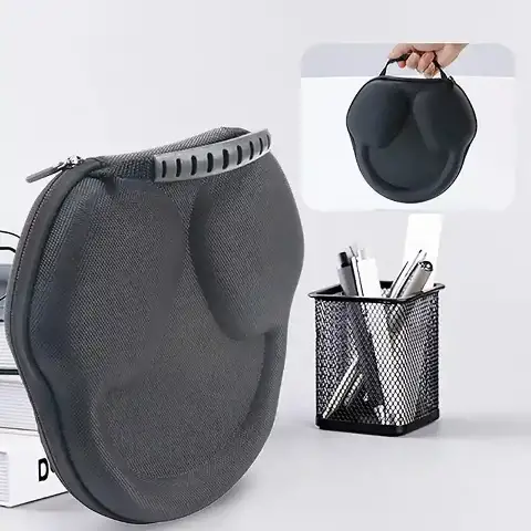 Black EVA Headphone and Earphone Storage Bag