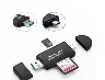 USB 3.0 Type-C SD and TF Card Reader – Black