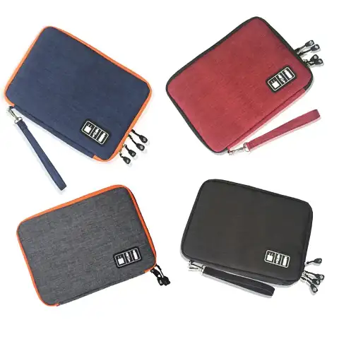 Nylon Electronic Cable and Accessory Organizer Bag